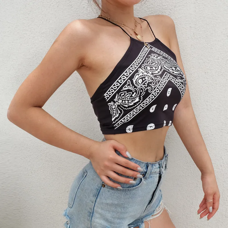 Fashion printed camisole