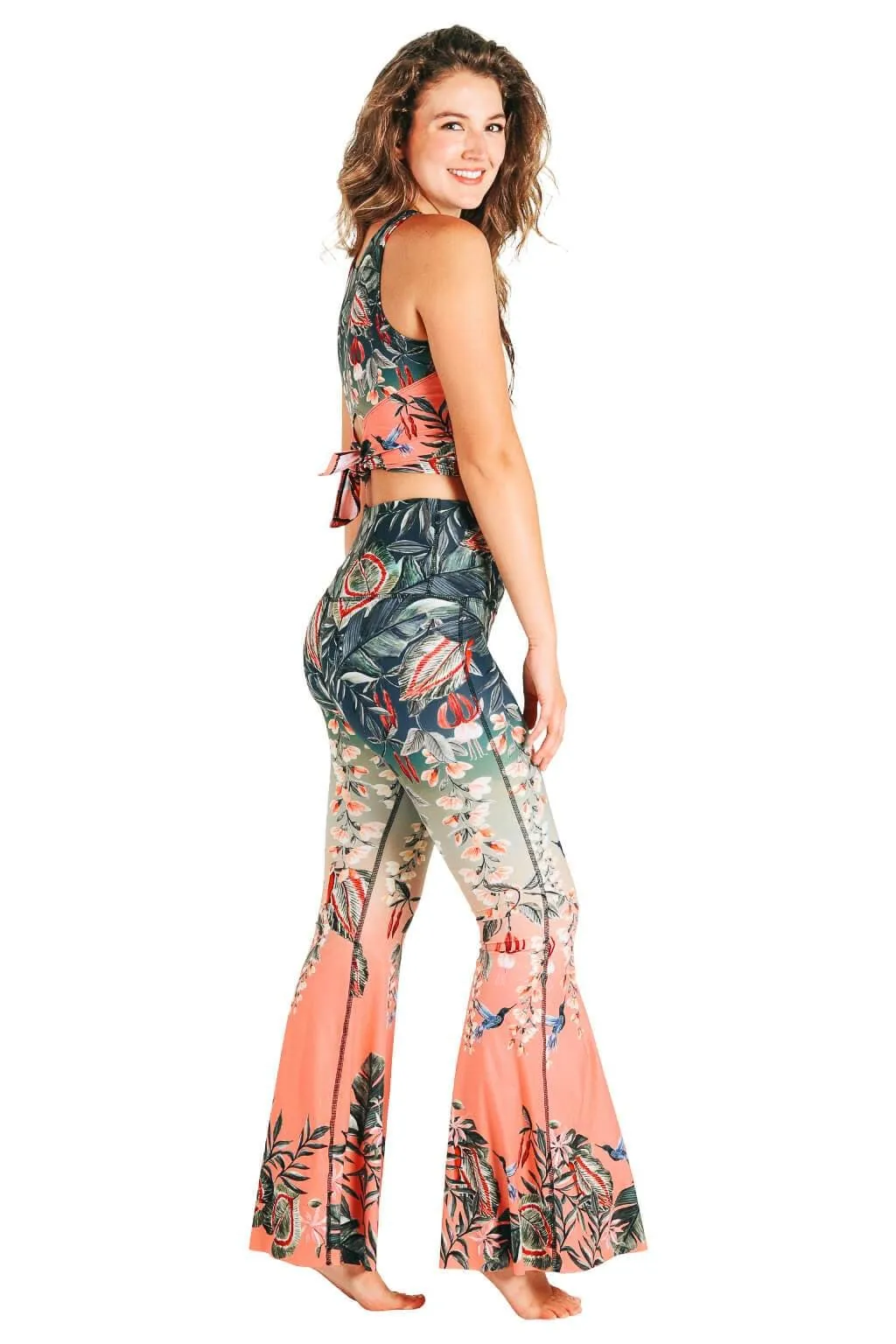 Feeling Ferntastic Printed Bell Bottoms