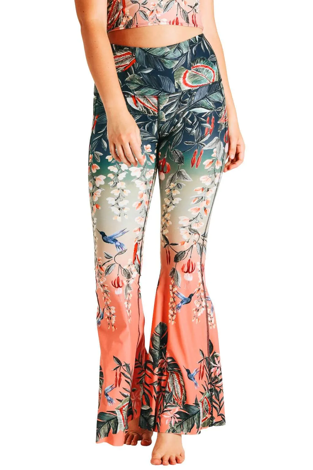 Feeling Ferntastic Printed Bell Bottoms