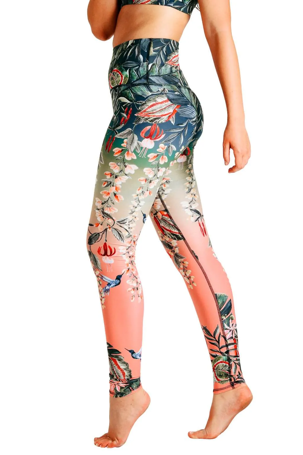 Feeling Ferntastic Printed Yoga Leggings