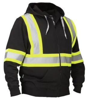 FORCEFIELD Black Hi Vis Safety Hoodie