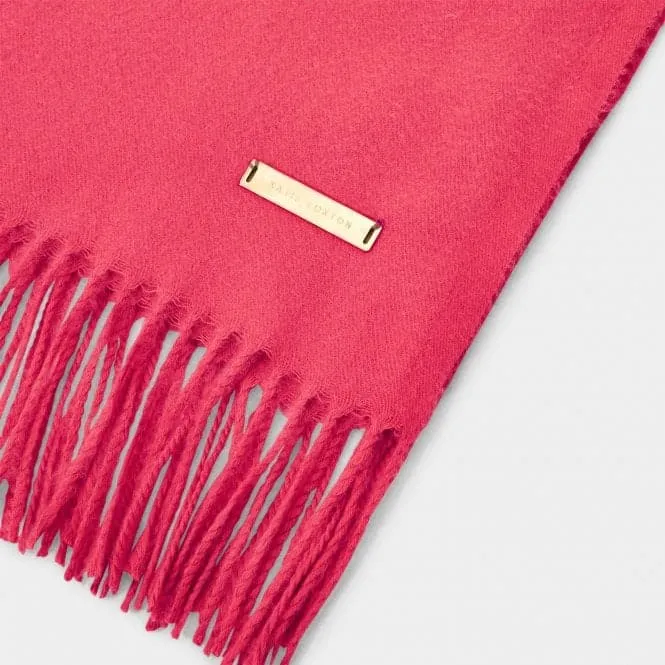 Fuchsia Plain Blanket Scarf KLS526