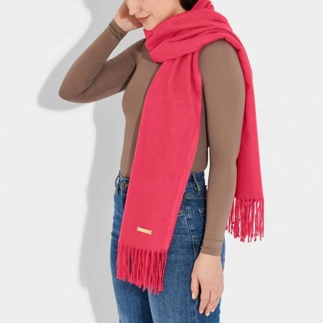 Fuchsia Plain Blanket Scarf KLS526