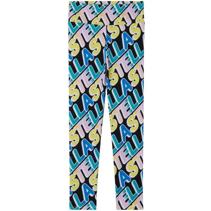 Girls All Over Logo Sport Leggings