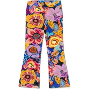 Girls Yellow Peace Leggings