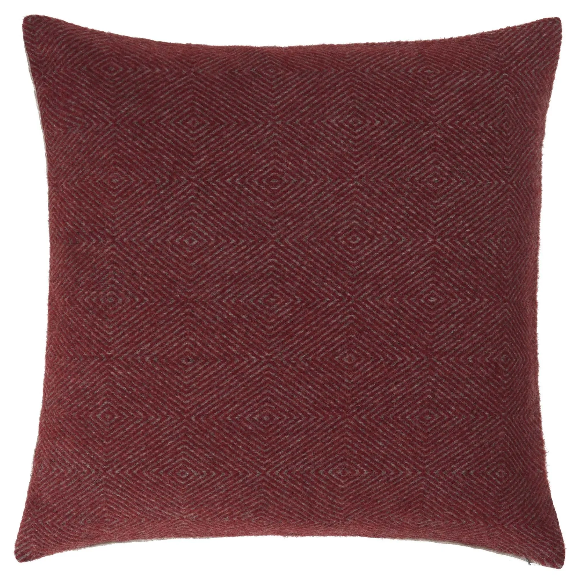 Gotland Dia Cushion Cover [Red/Grey]