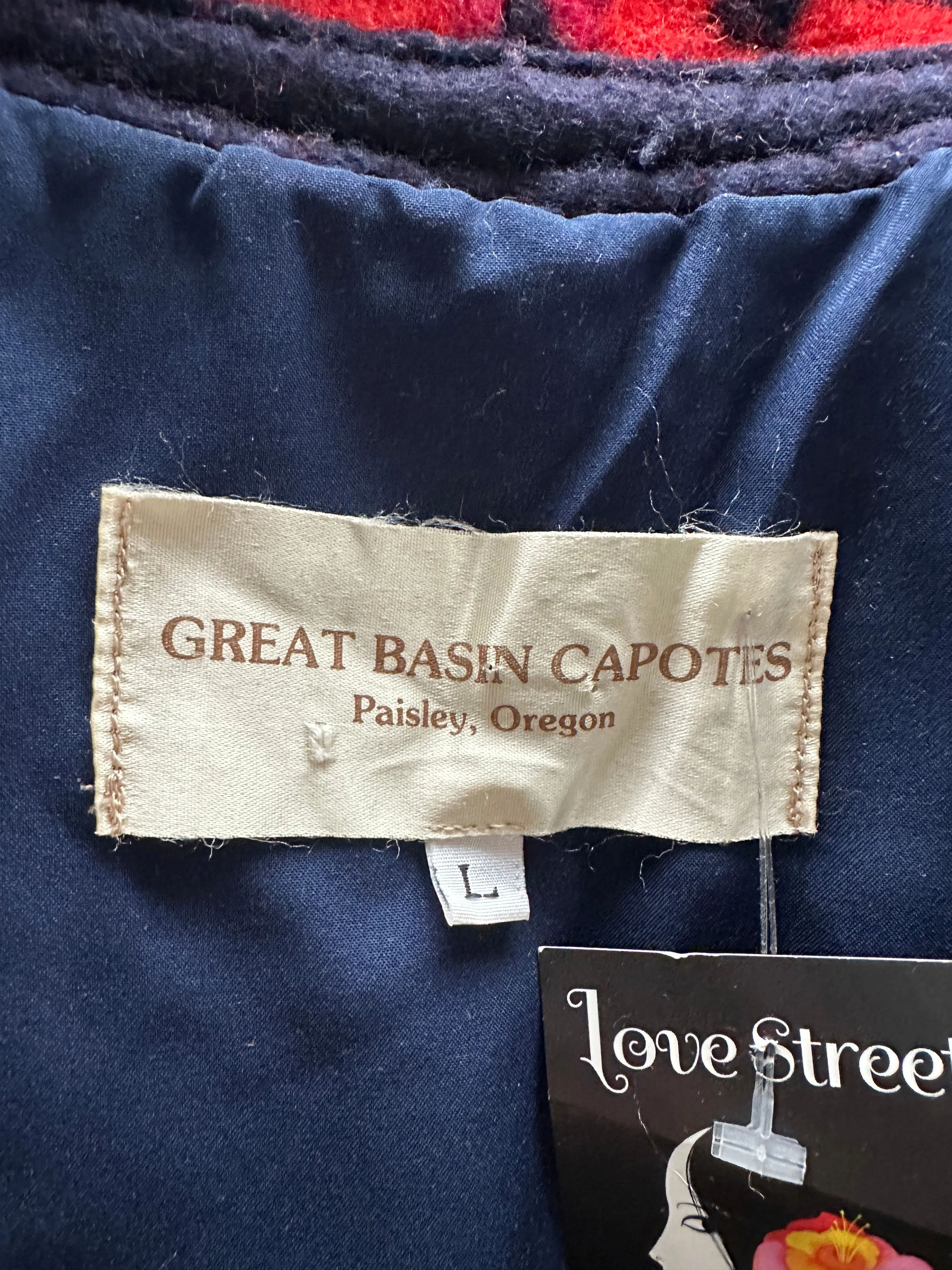 GREAT BASIN CAPOTES 1980s Blanket Coat • Medium