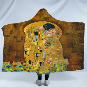 Gustav Klimt The Kiss Cosy Hooded Blanket