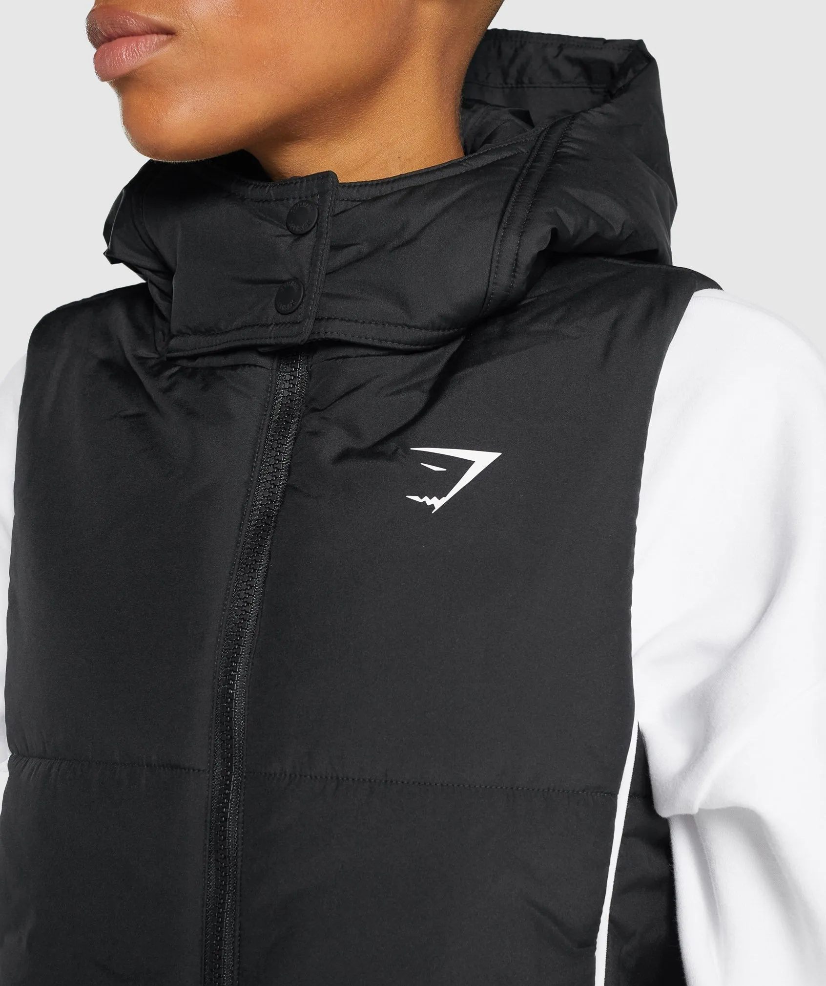 Gymshark Oversized Longline Gilet - Black