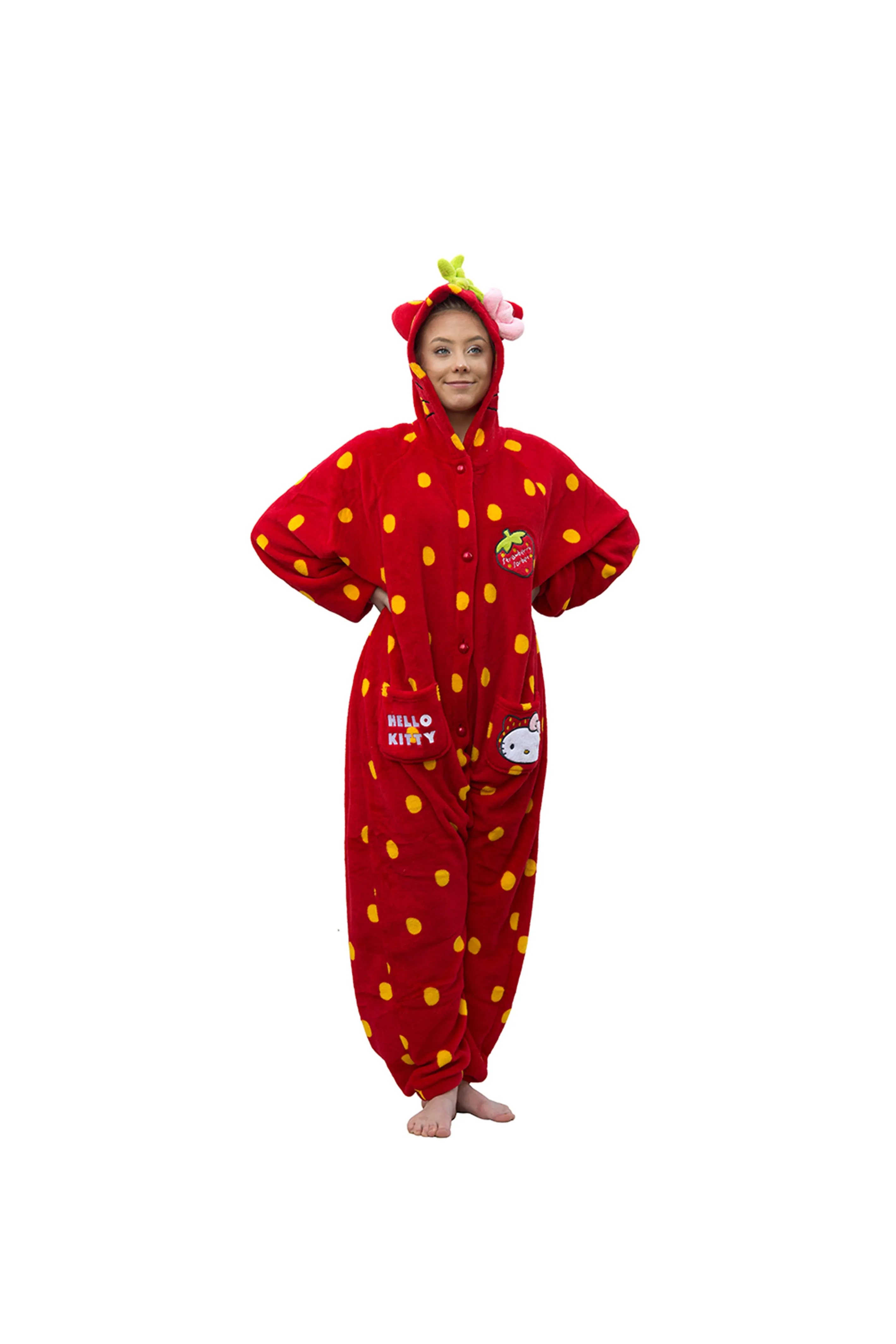 Hello Kitty Tutie Frutie Cutie Strawberry Onesie One size