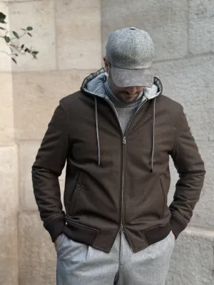 HOODIE JACKET - PECORA NERA CHOCOLATE