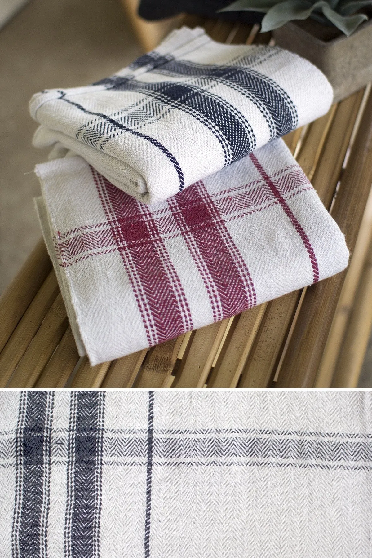 Kalalou Cotton Blanket/Table Cloth-Set of 2