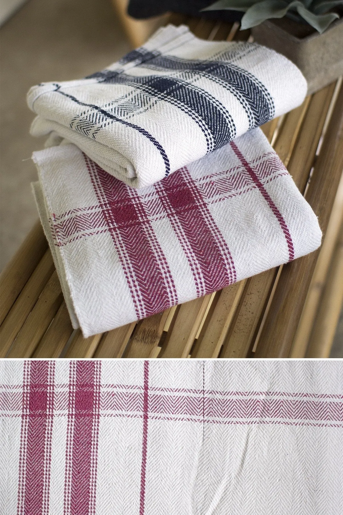 Kalalou Cotton Blanket/Table Cloth-Set of 2