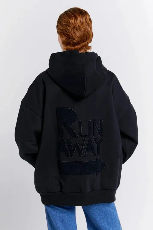 Karen Walker Runaway Arrow Oversized Hoodie - Recycled Cotton -