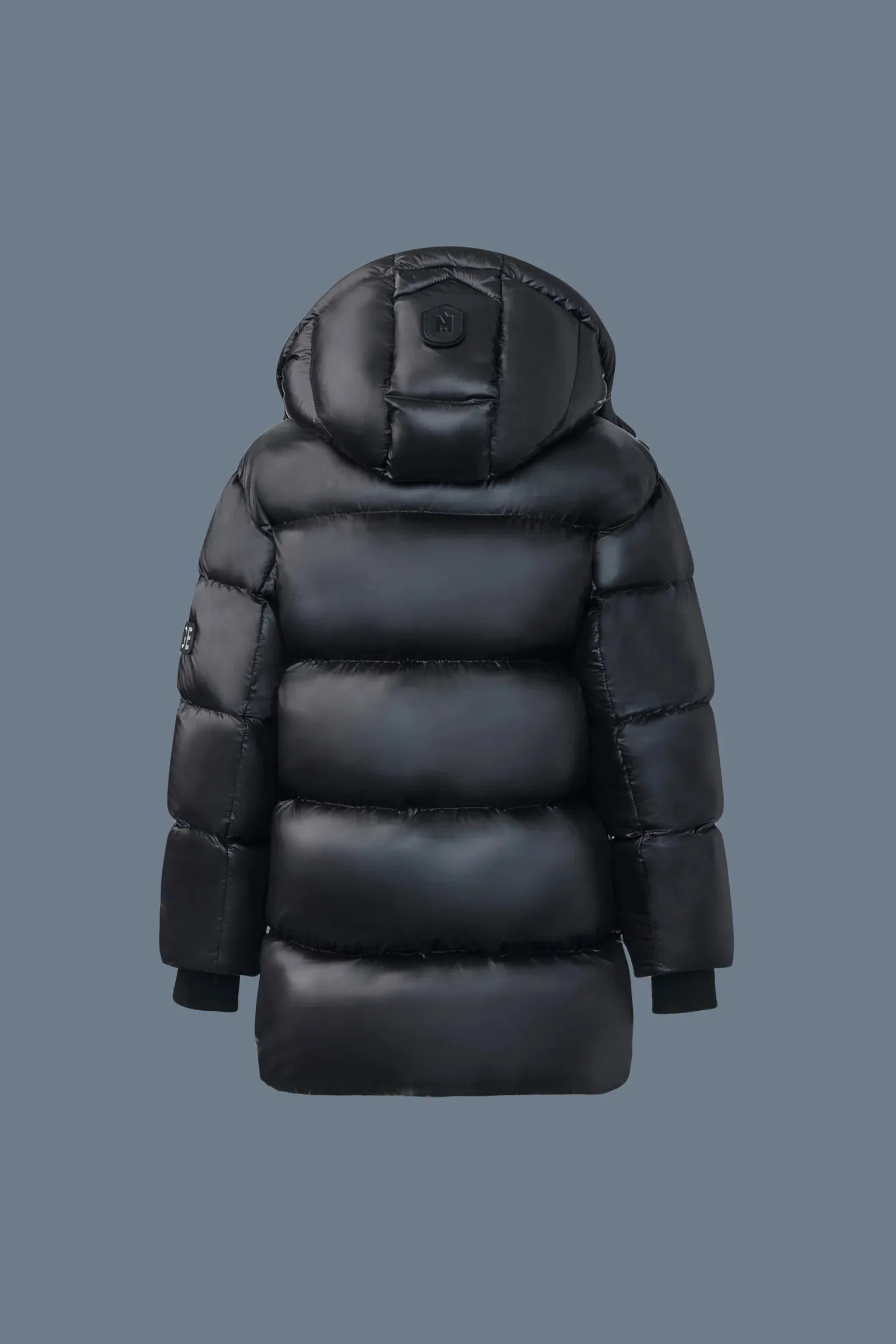 Kennie-Lus Boys Hooded Down Jacket (Black) - MP0015900001BLK