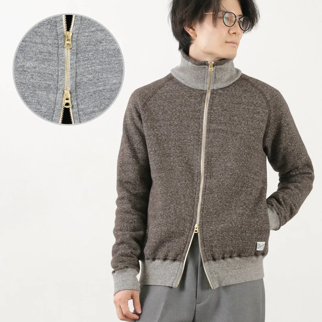 KEPANI / Great Smoky Raffy  brushed-lining stand neck sweatshirt jacket