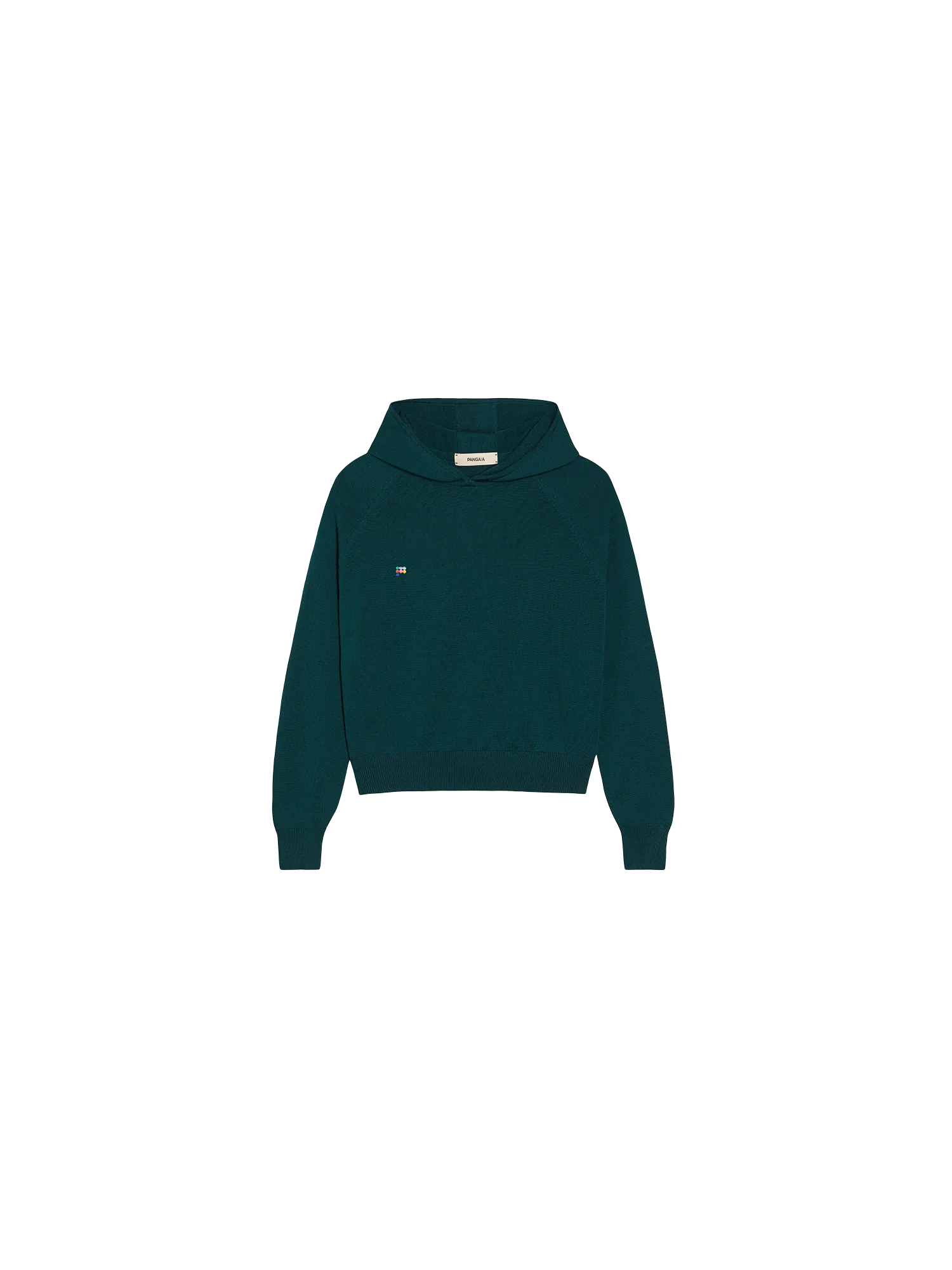 Kids Merino Wool Hoodie—deep green