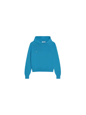 Kids Merino Wool Hoodie—electric blue