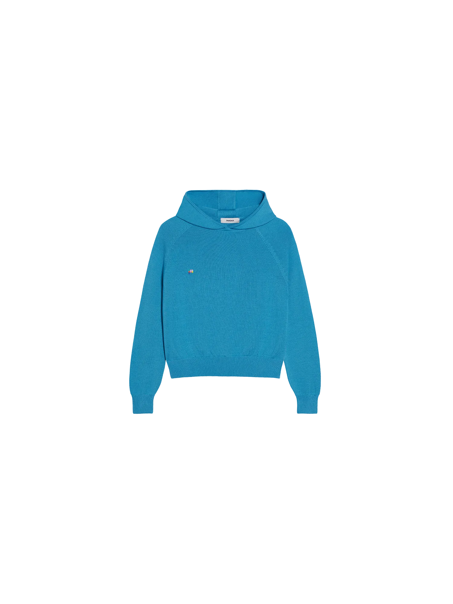 Kids Merino Wool Hoodie—electric blue