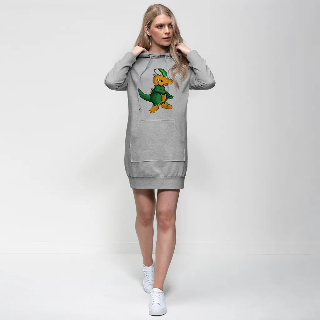 Leafasaur Premium Adult Hoodie Dress