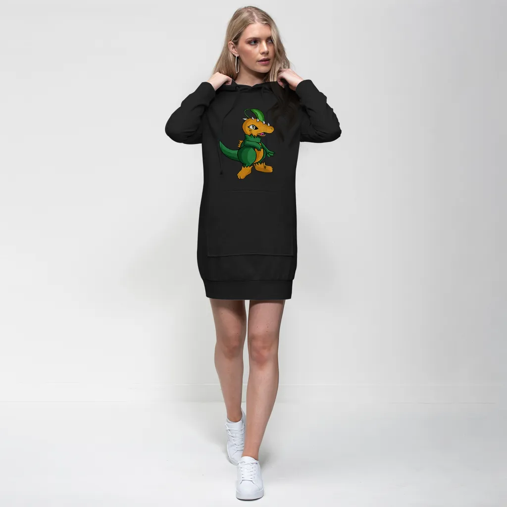 Leafasaur Premium Adult Hoodie Dress