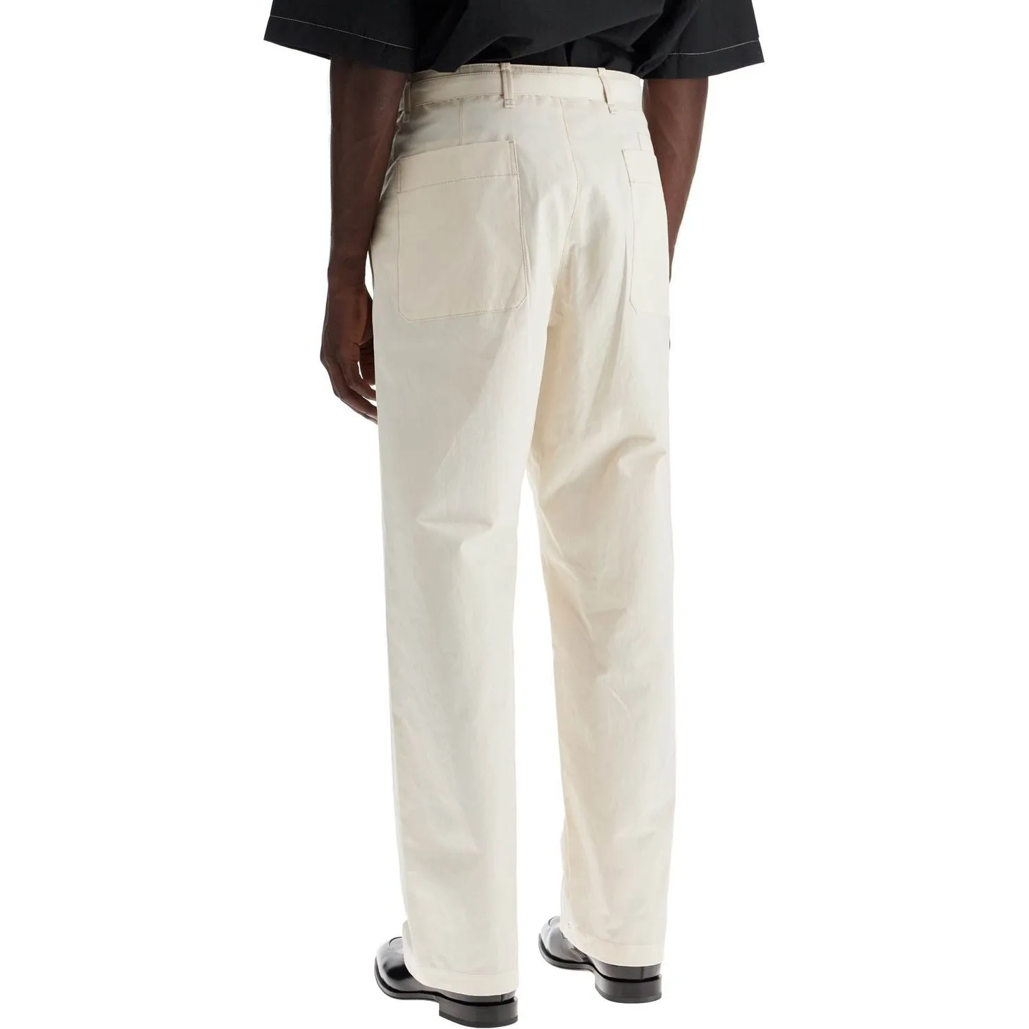 Lemaire straight-cut pants with belt