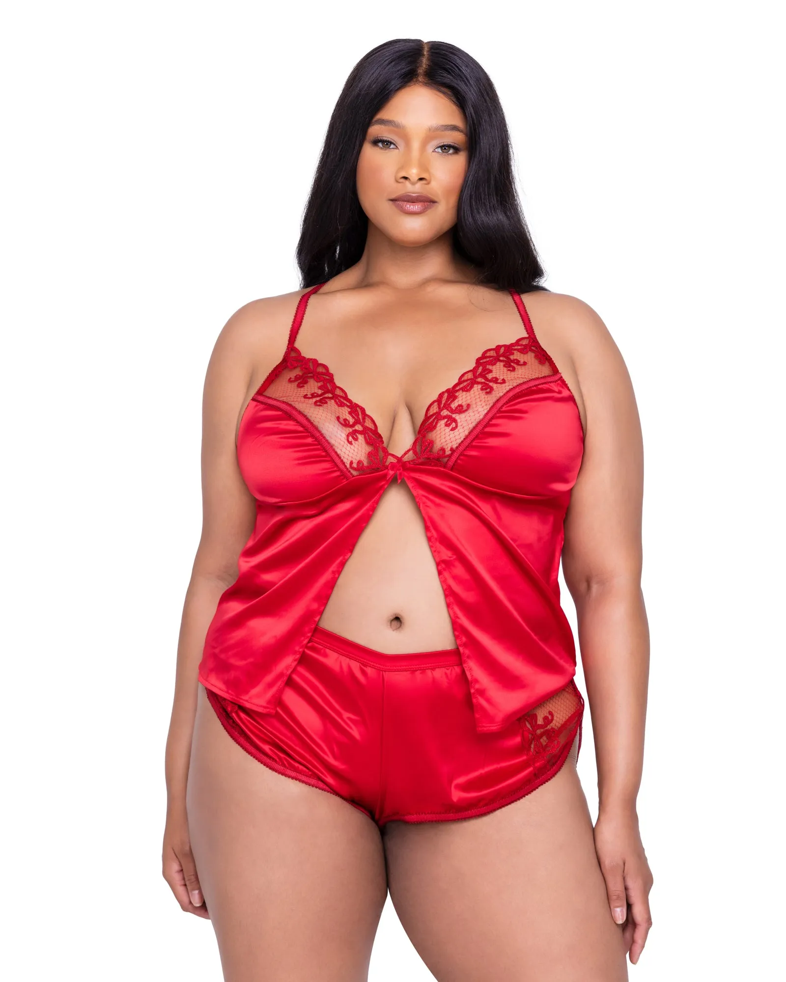 LI642 - Rouge Bow 2-Piece Camisole Lounge Set