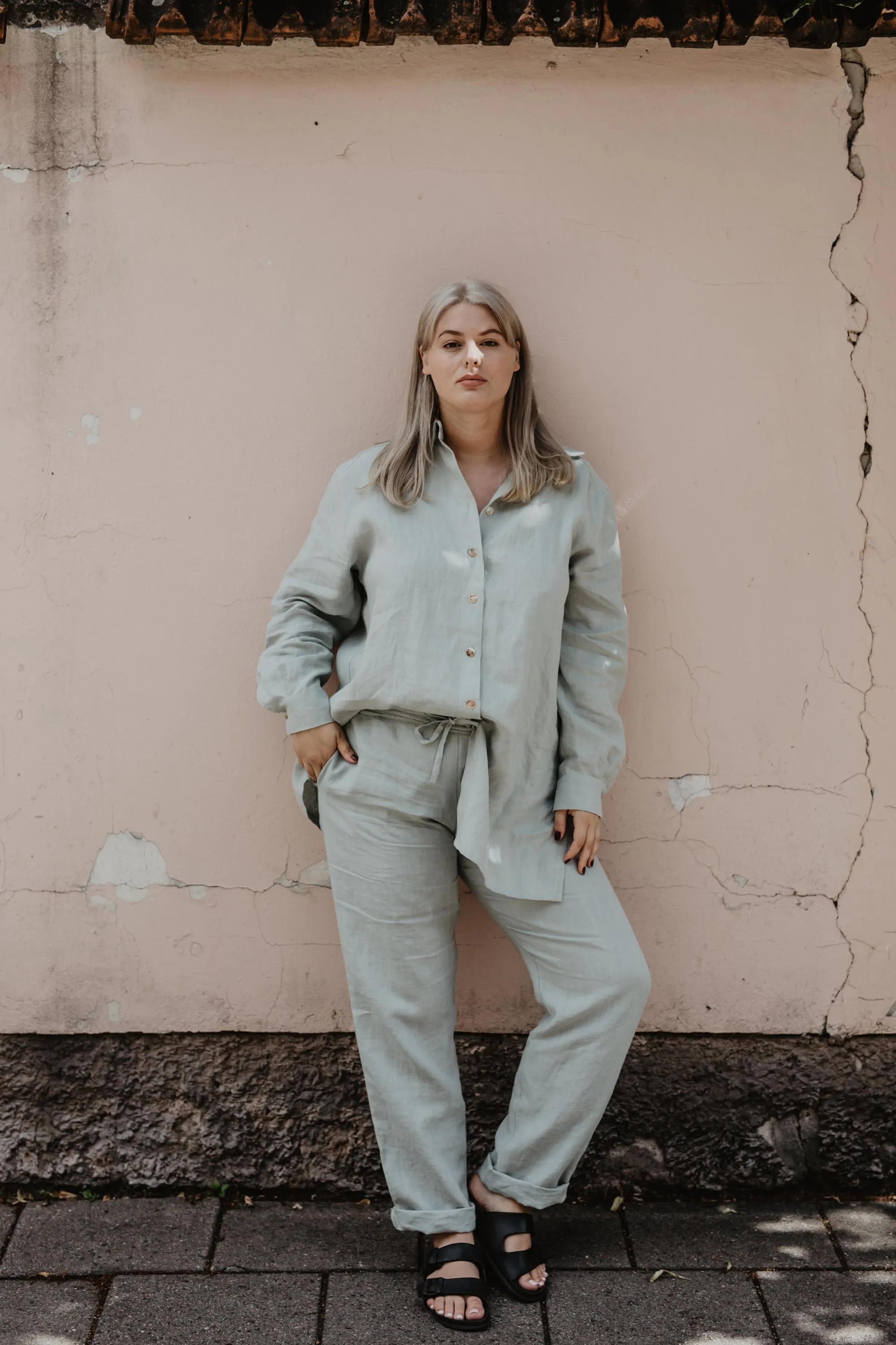 Linen suit set Sahara by AmourLinen