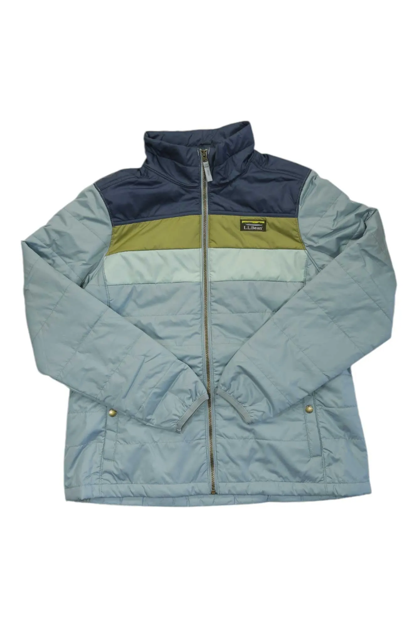 L.L.Bean Women's Mountain Classic Puffer Colorblock Jacket