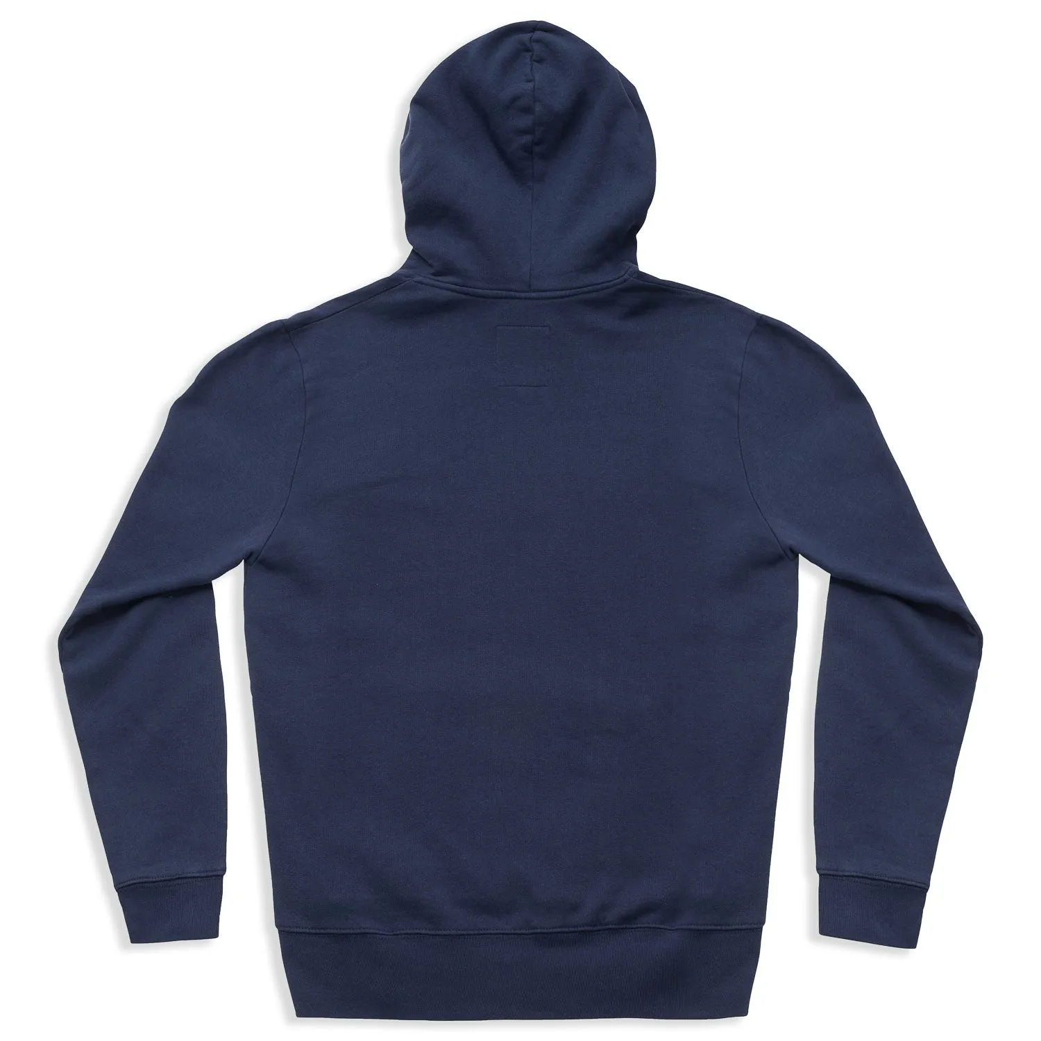 LOGO ORGANIC COTTON HOODIE - NAVY