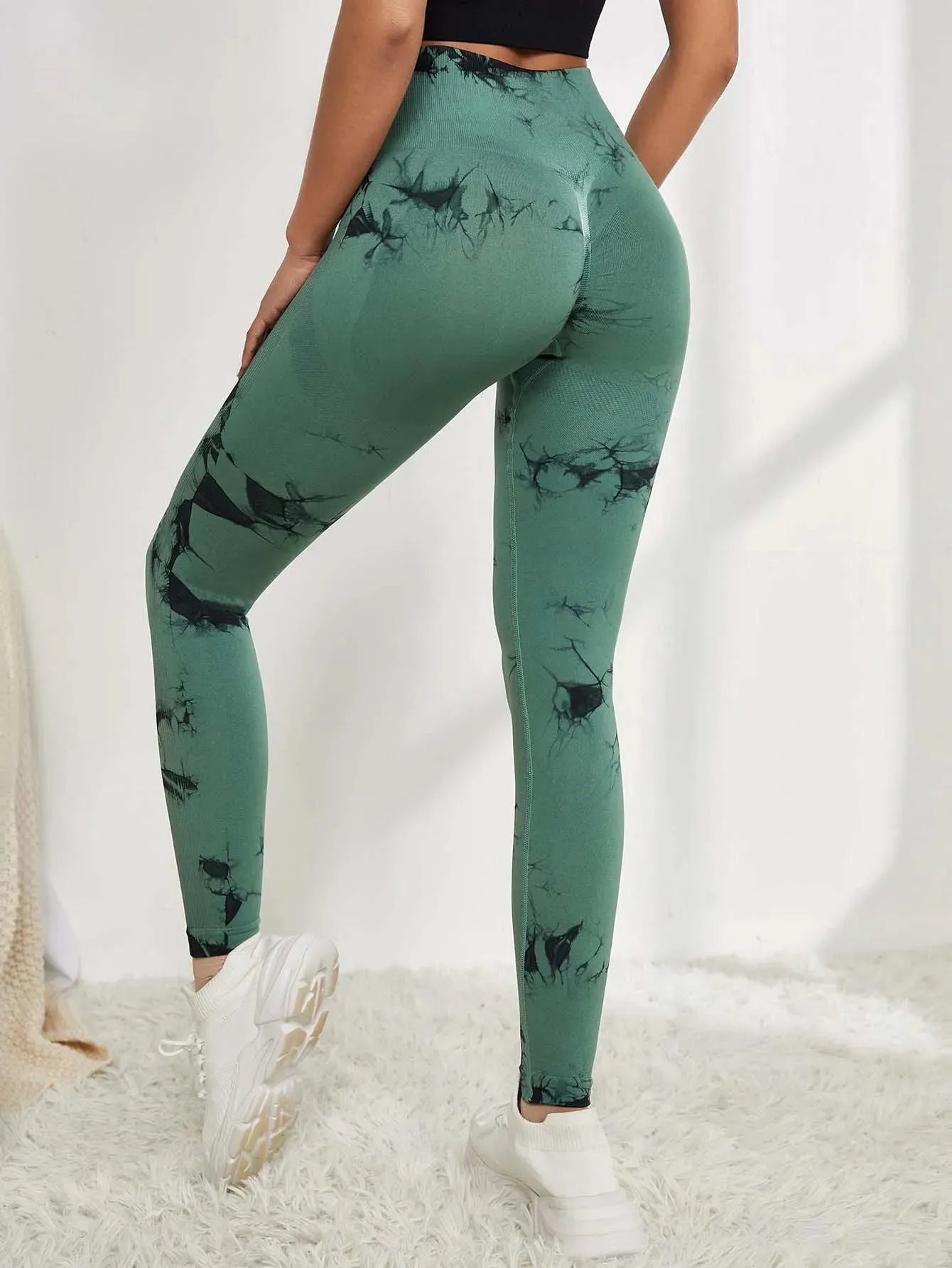 Marbling Tie-Dye  Sports Leggings