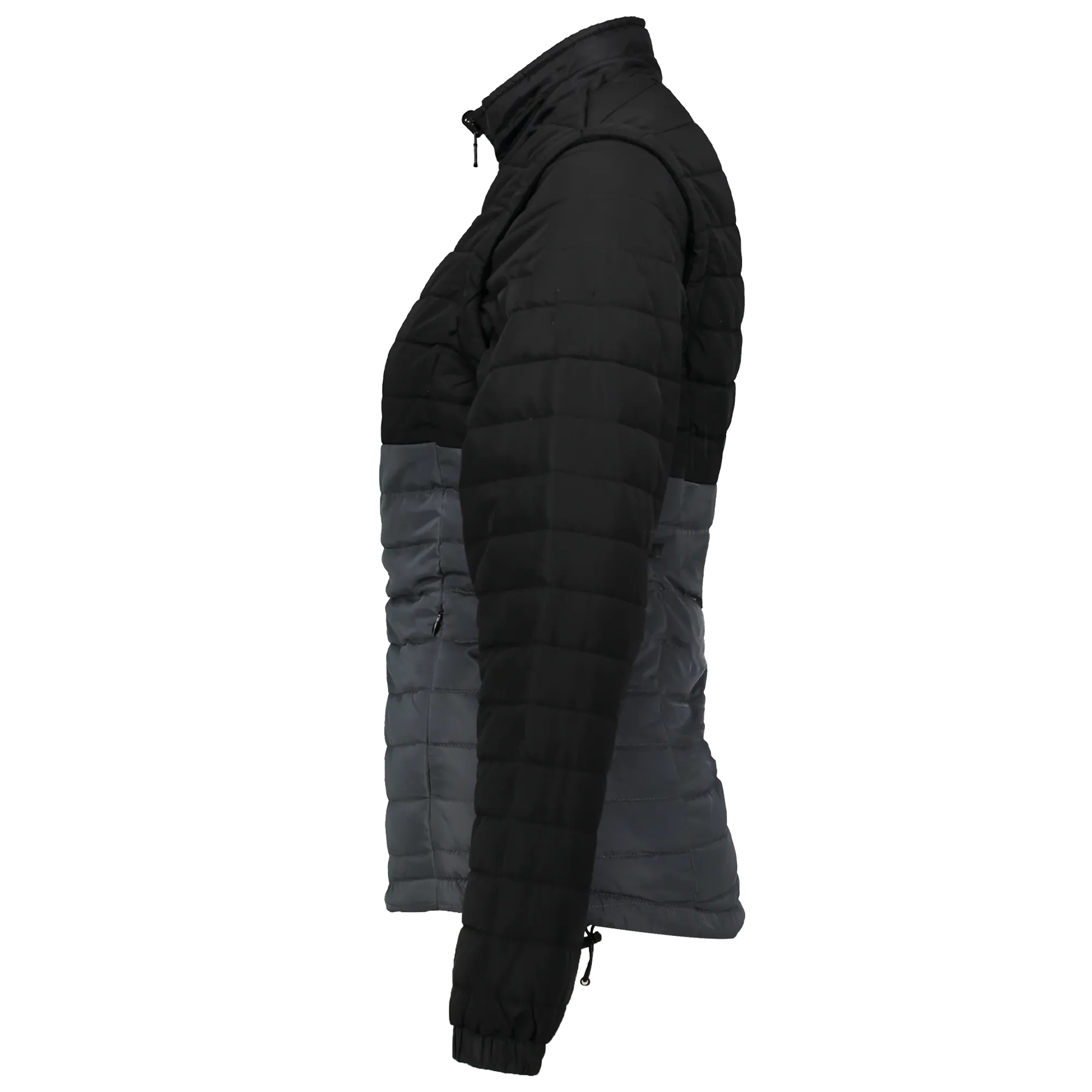 Marwin Sports Dodge Hellcat Puffer Women's Jacket - Black/Grey