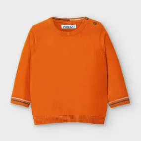 Mayoral Baby & Toddler Boys Orange Basic Round Neck Sweater