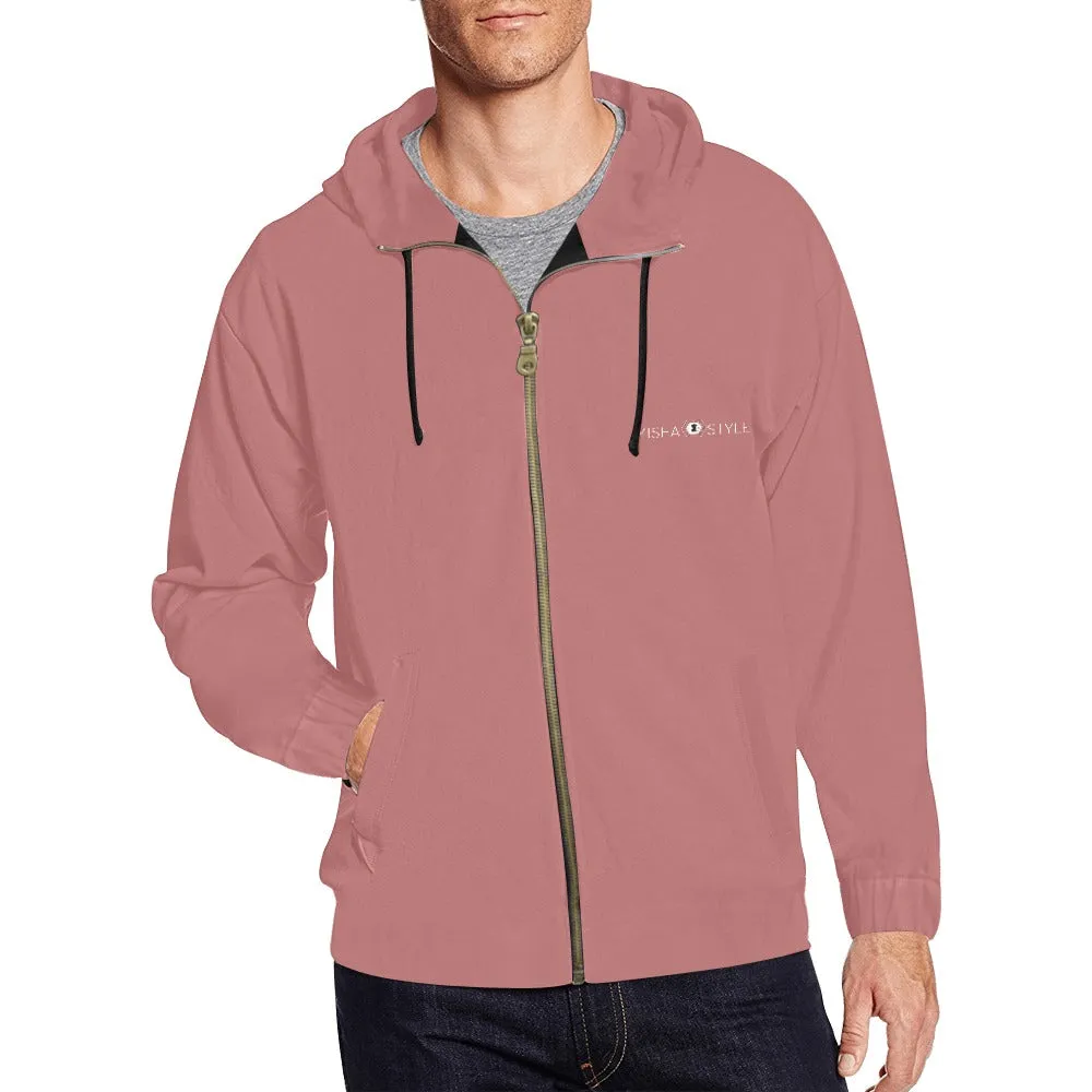 Men's Classic Zip Hoodie - IndianRed