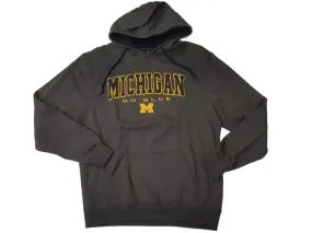 Michigan Wolverines Colosseum Charcoal Gray "Go Blue" LS Hoodie Sweatshirt (L)