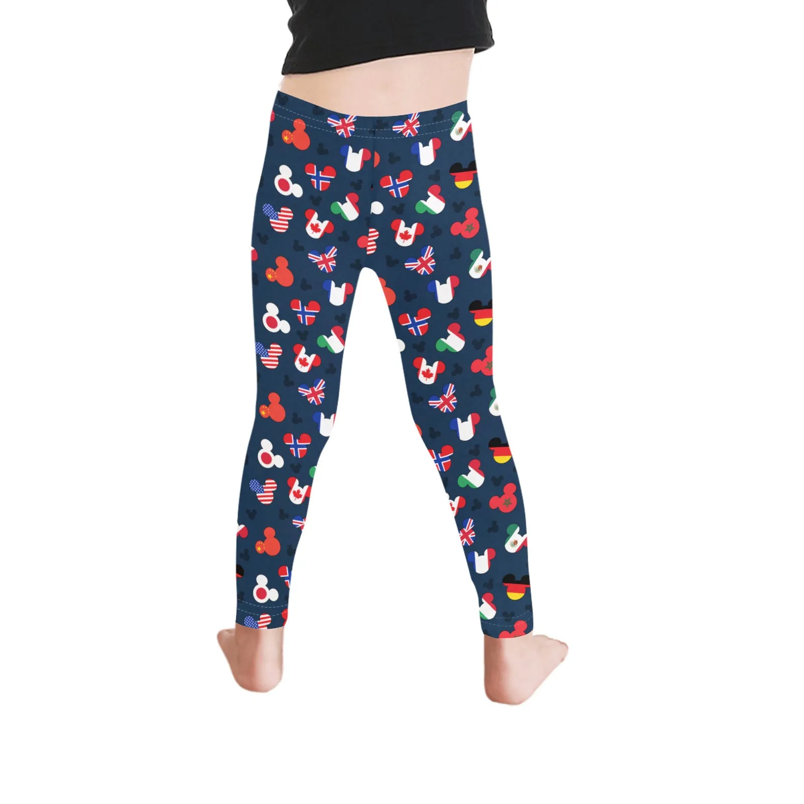 Mickey Flags Kid's Leggings