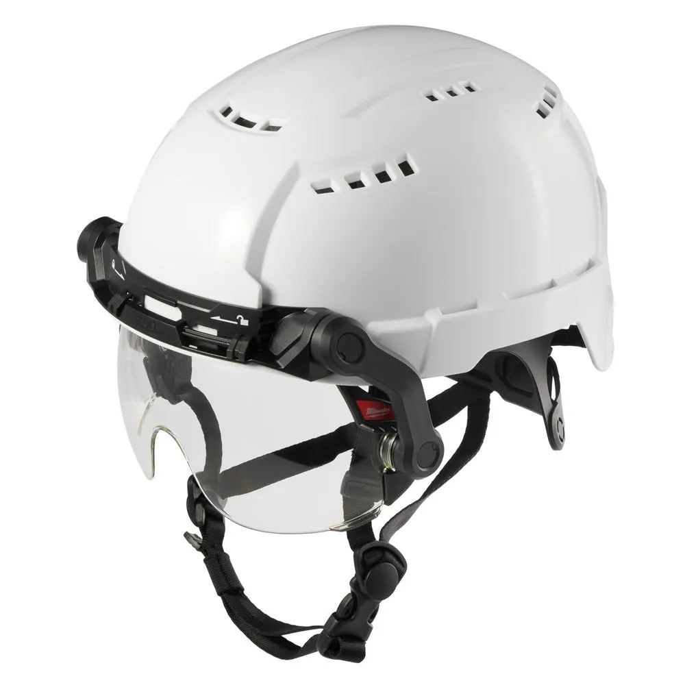 Milwaukee 48-73-1411 BOLT Eye Visor / Face Shield - Clear Dual Coat Lens with Head Lamp Mount Bracket (Compatible with Milwaukee Safety Helmets)