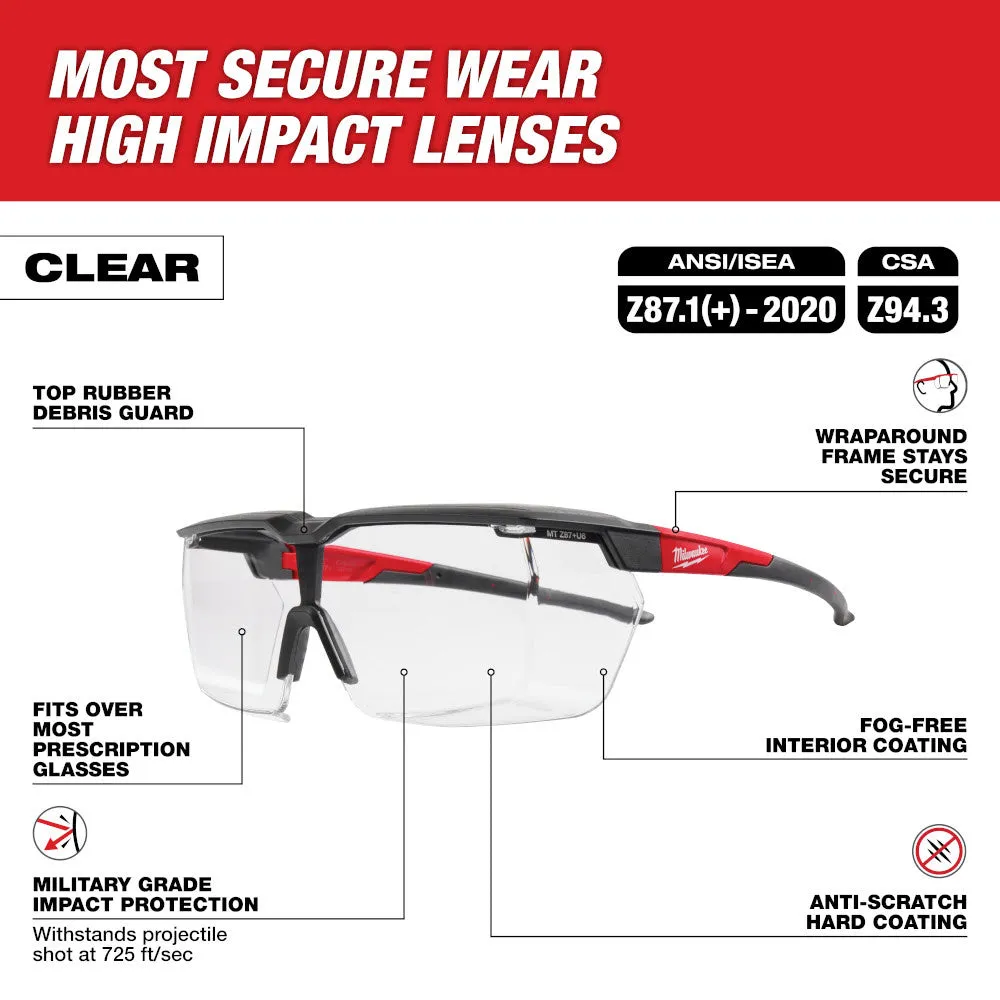 Milwaukee 48-73-2070 Over the Glasses - Clear Dual Coat Lenses