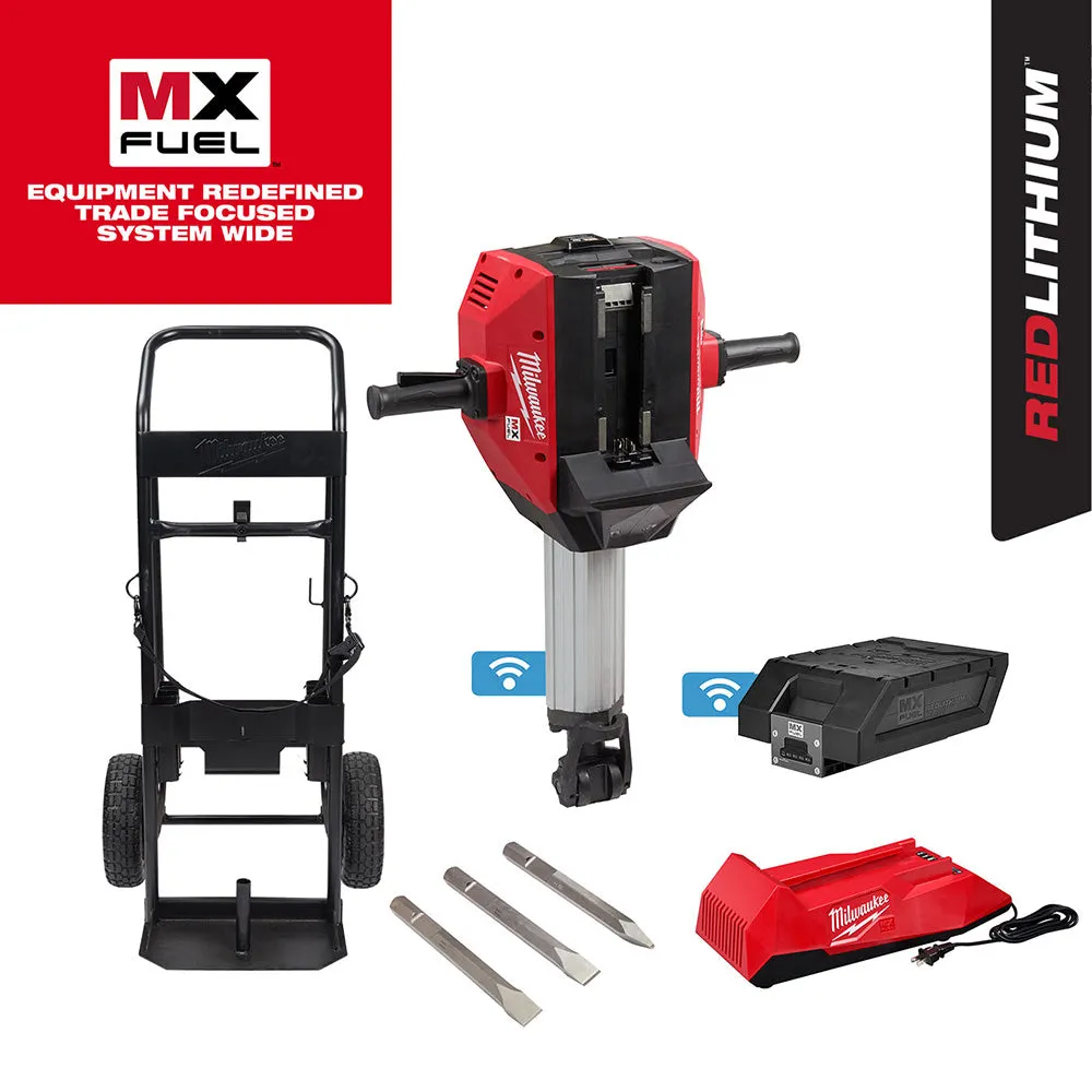 Milwaukee MXF368-1XC MX FUEL 1-1/8" Demolition Breaker Hammer Kit w/ Battery and Charger