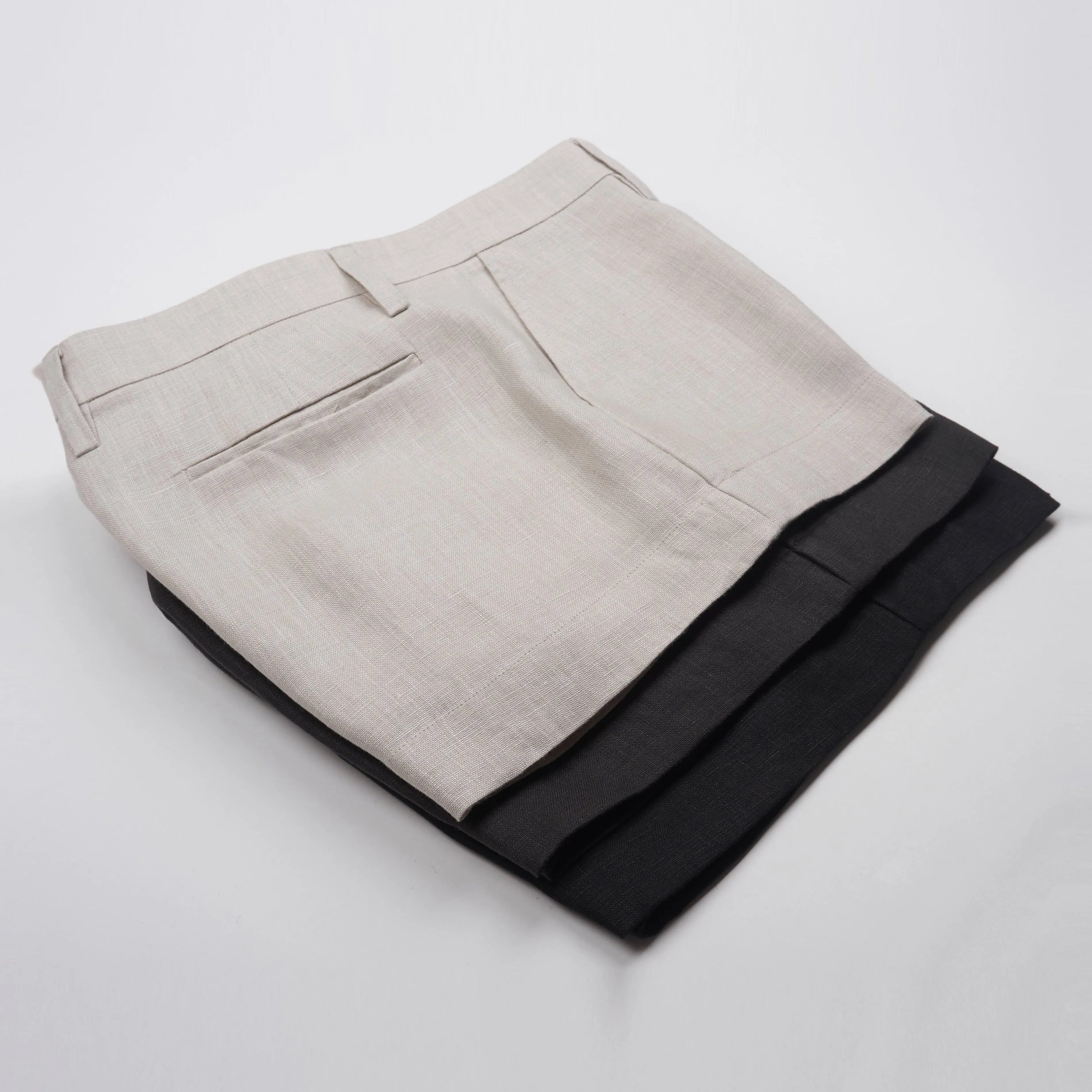 MINI BERMUDA - Linen | Charcoal