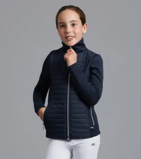 Mini Elena Girl's Hybrid Riding Jacket Navy