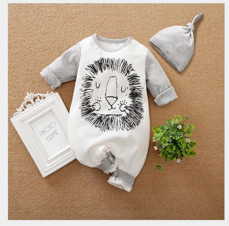 Newborn baby jumpsuit, baby boy