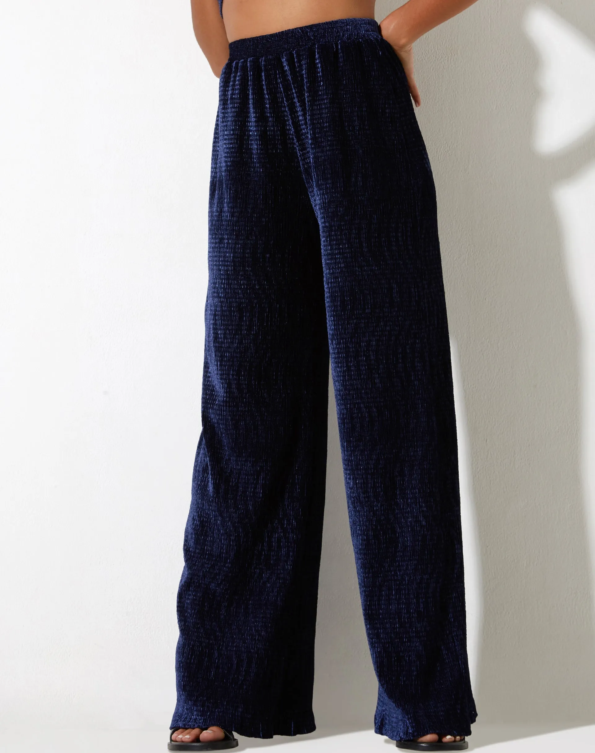 Obeli Trouser in Velvet Navy