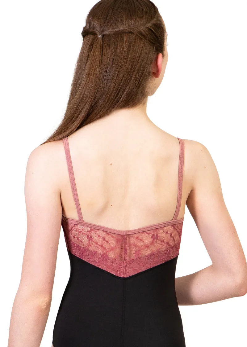 ON SALE Chateau Lace Camisole Leotard (Pink)