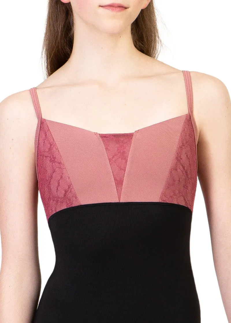 ON SALE Chateau Lace Camisole Leotard (Pink)