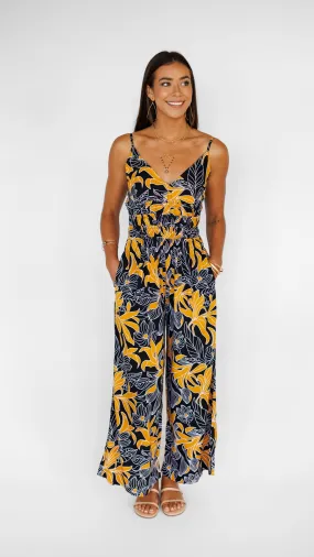 Opal Jumpsuit / Tropical Black