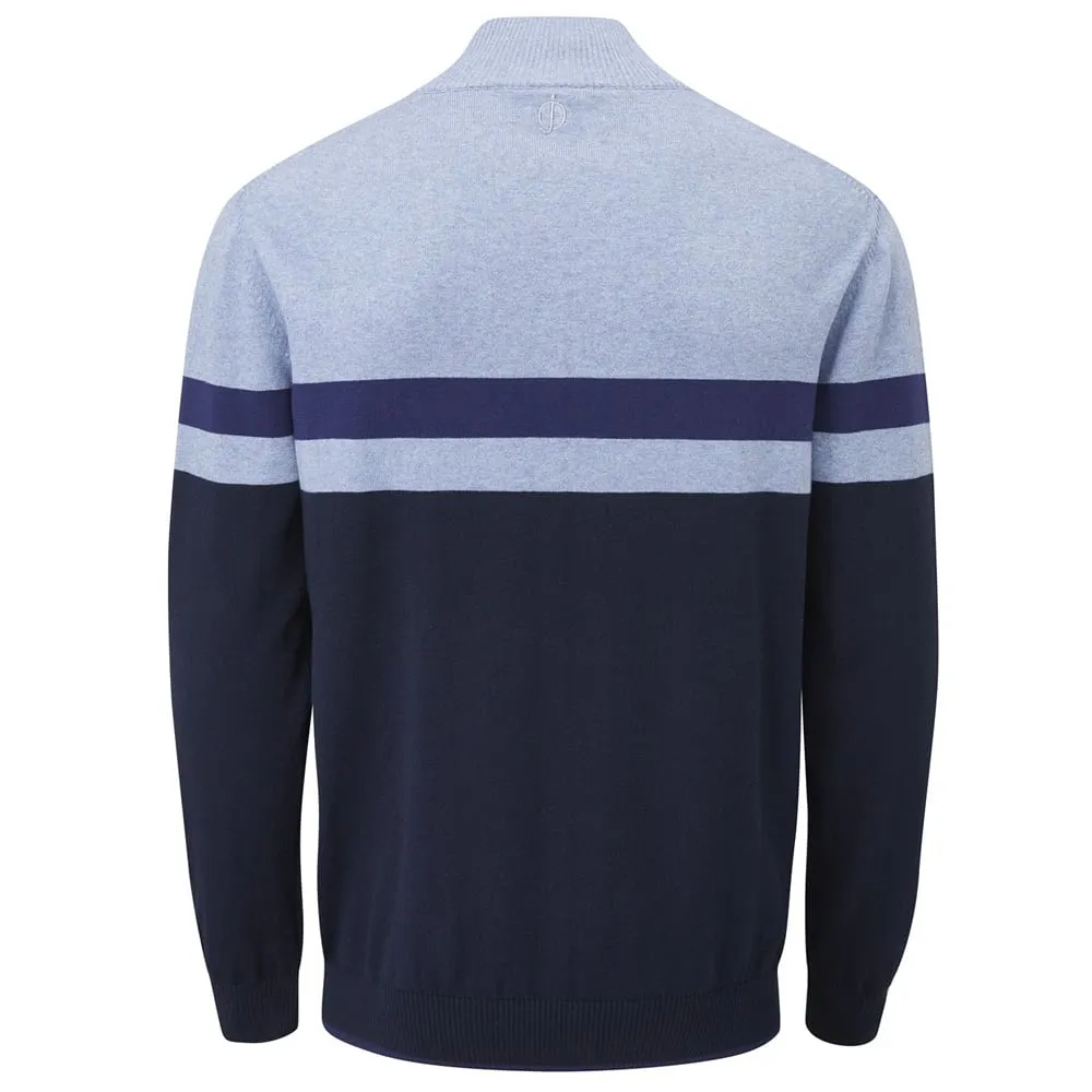 Oscar Jacobson 1/2 Zip Windsor Pin - Navy