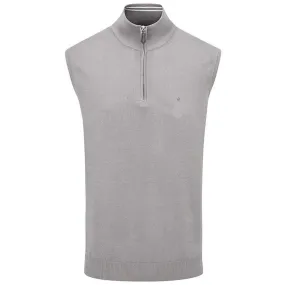 Oscar Jacobson Bob Pin Sleeveless Sweater - Light Grey