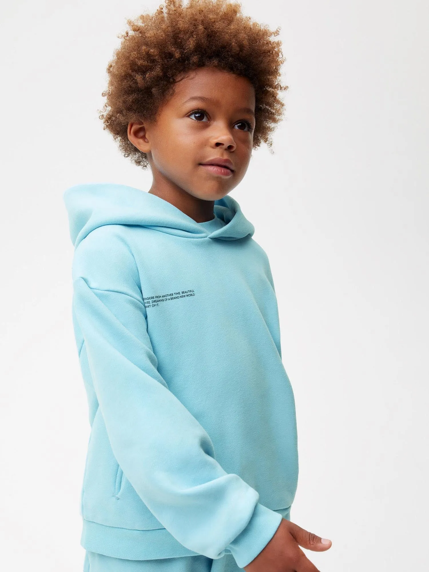 PANGAIA x Kenny Scharf Kids' 365 Hoodie—celestial blue