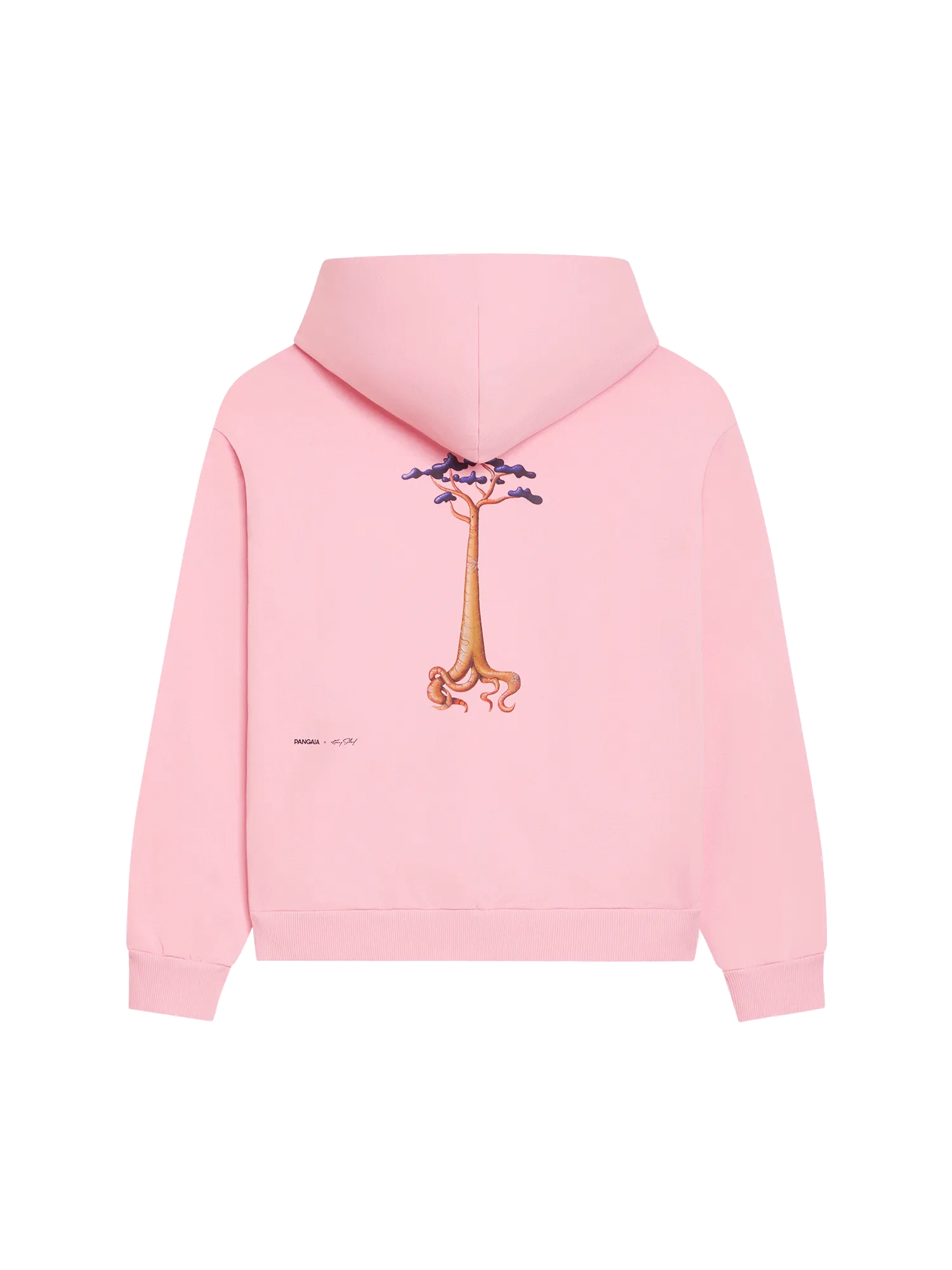 PANGAIA x Kenny Scharf Signature Hoodie—sakura pink